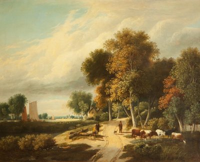 Eine Szene in Norfolk von Samuel David Colkett